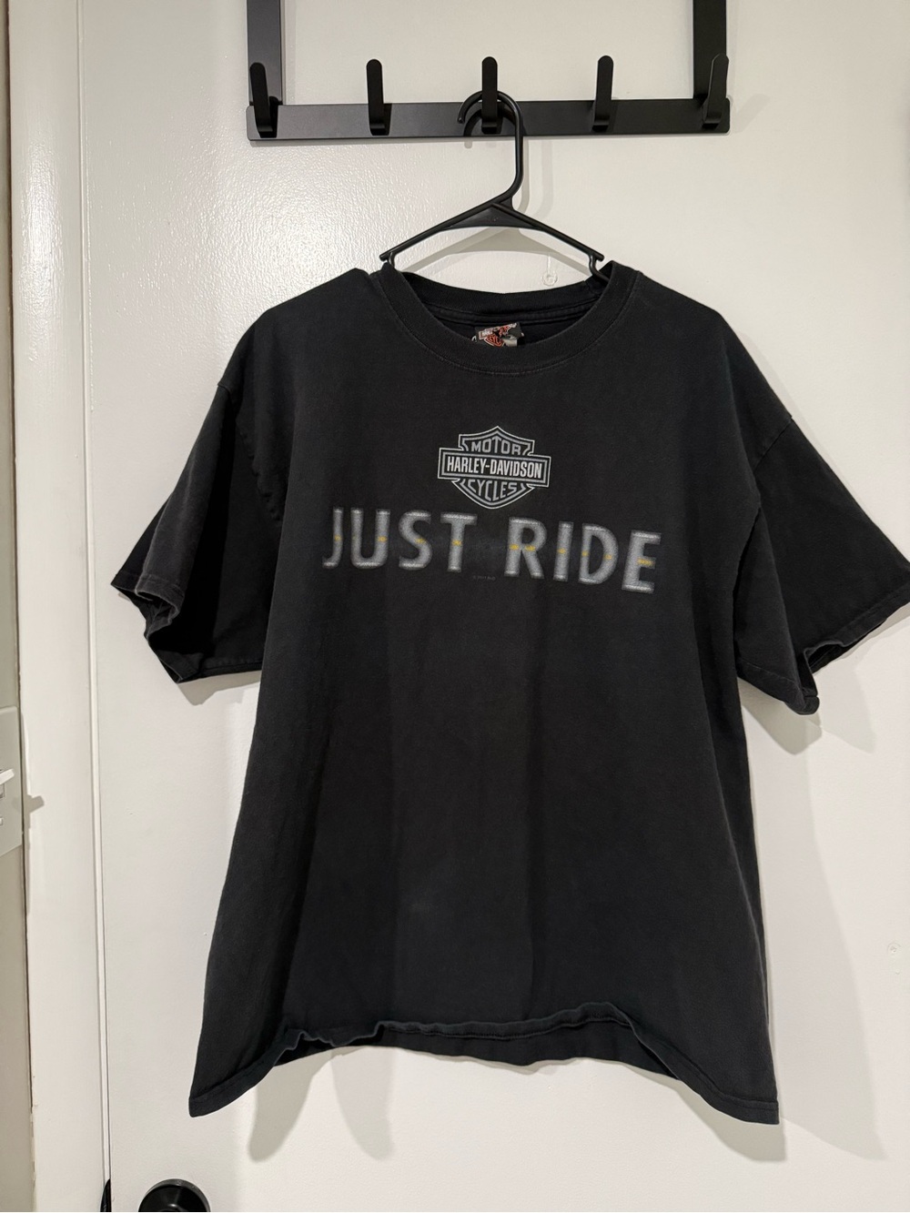 Harley-Davidson Black 'Just Ride' Logo Tee